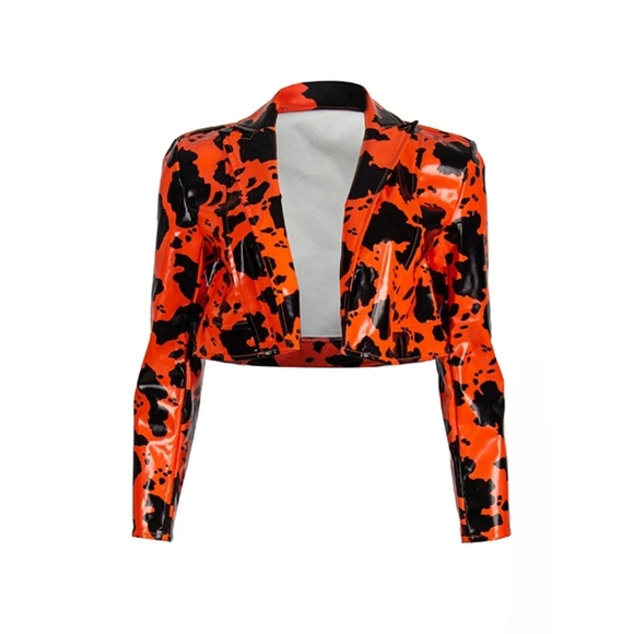 Autumn High Street Jacket For Women Faux PU Leather - Picture 5 of 5